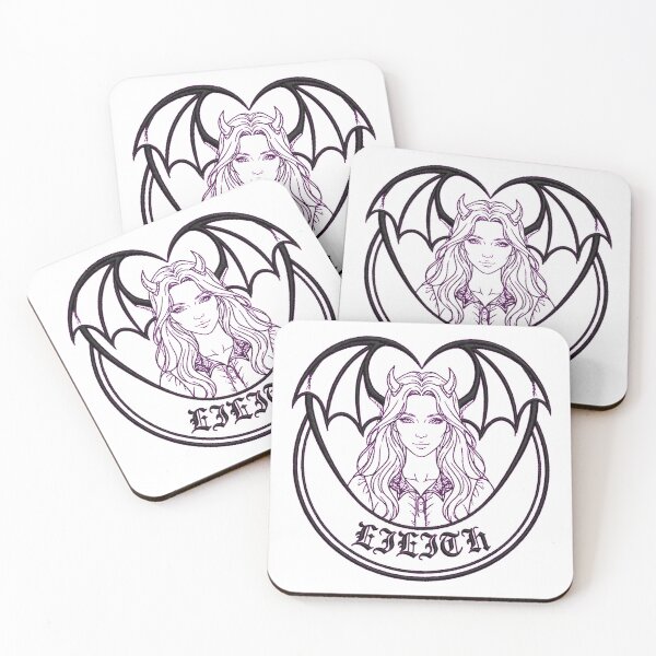 Item preview, Code LILITH Gothic Horns Bat Wings Heart - Dark Line Art Tattoo Design designed and sold by Csaba1983.