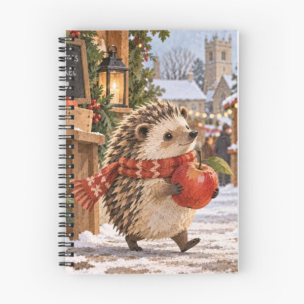 Item preview, Christmas Hedgehog designed and sold by LittleDreamsCo.