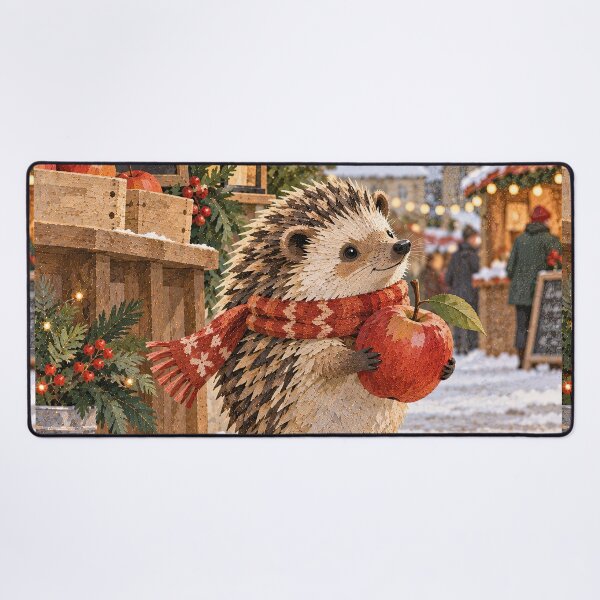 Item preview, Christmas Hedgehog designed and sold by LittleDreamsCo.