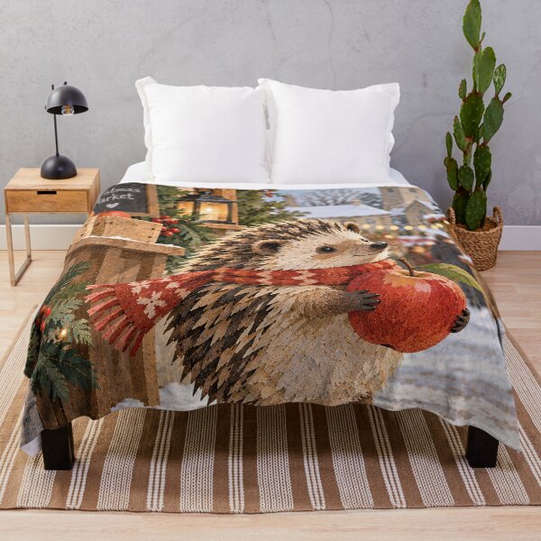 Item preview, Christmas Hedgehog designed and sold by LittleDreamsCo.