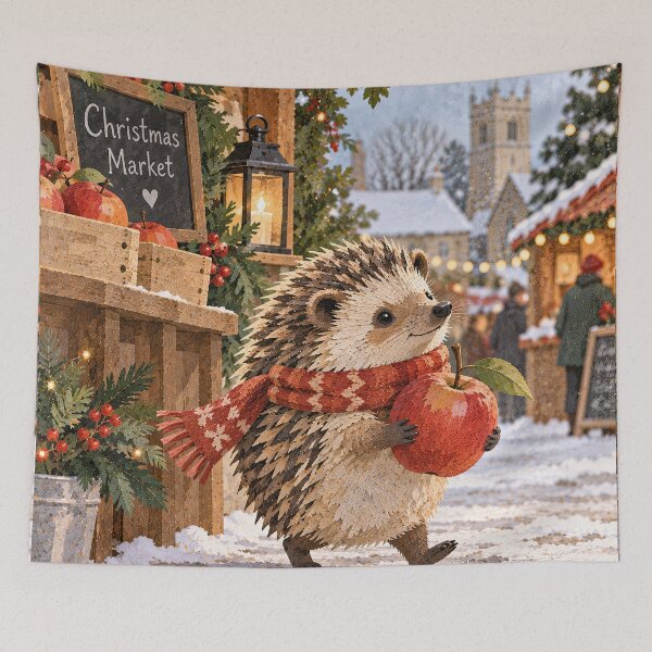 Item preview, Christmas Hedgehog designed and sold by LittleDreamsCo.