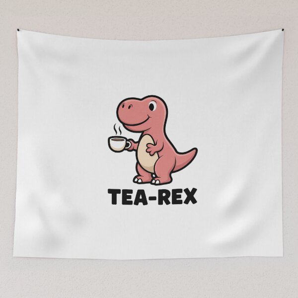 Item preview, Cute Tea-Loving Dinosaur designed and sold by NiftyWrx.