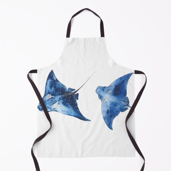 Item preview, Blue Manta Ray Pair Ocean Galaxy Marine Life Underwater Art Design designed and sold by VelourEmber.