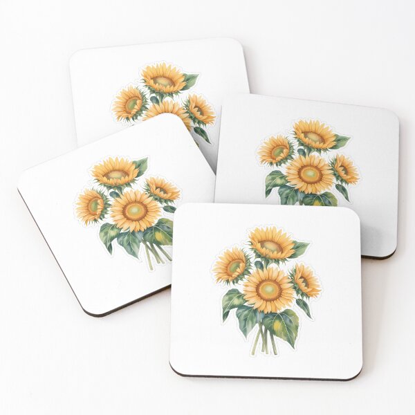 Item preview, Sunflower Watercolor Bouquet designed and sold by NiftyWrx.