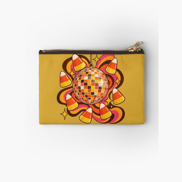 Item preview, Retro 1970s Candy Corn Disco Ball Art – Groovy Vintage Halloween Print designed and sold by MagicMakerPh.
