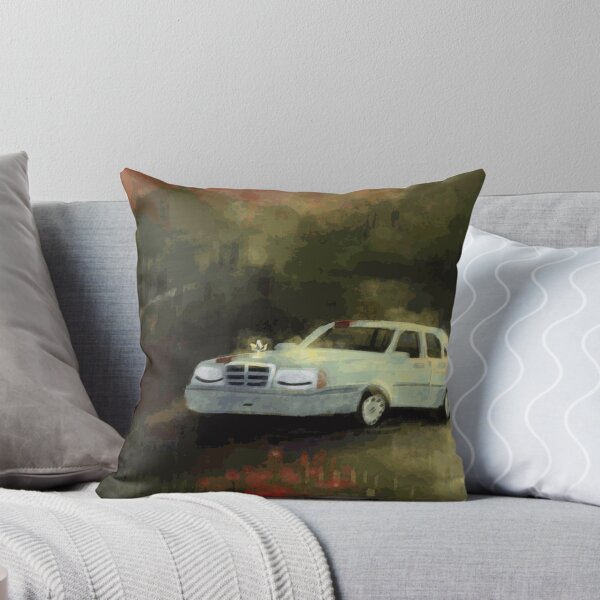 Item preview, Vintage White Sedan in Autumn Light designed and sold by ThayerWhitcbe.