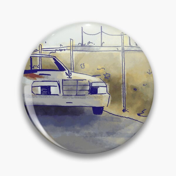 Item preview, Classic White Car on Quiet Road designed and sold by ThayerWhitcbe.
