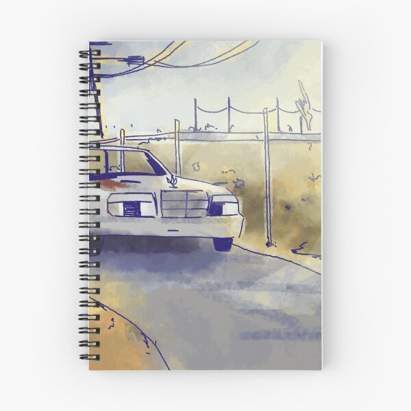 Item preview, Classic White Car on Quiet Road designed and sold by ThayerWhitcbe.