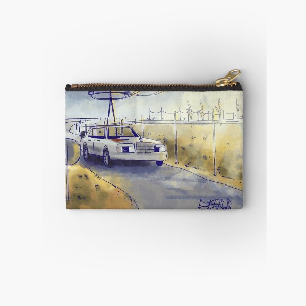 Item preview, Classic White Car on Quiet Road designed and sold by ThayerWhitcbe.