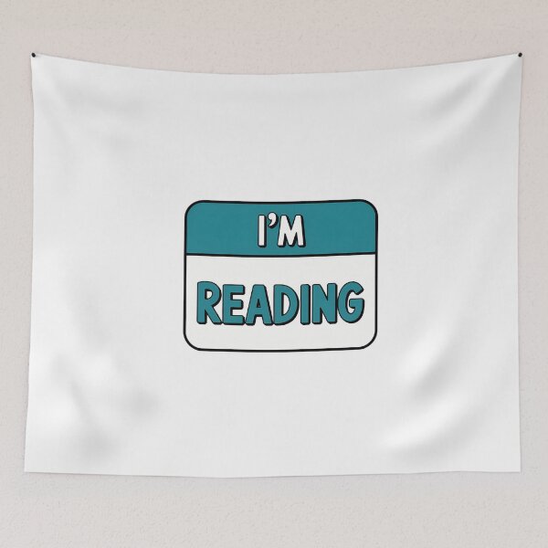 Item preview, I'm Reading Book Lover Text Art designed and sold by NiftyWrx.