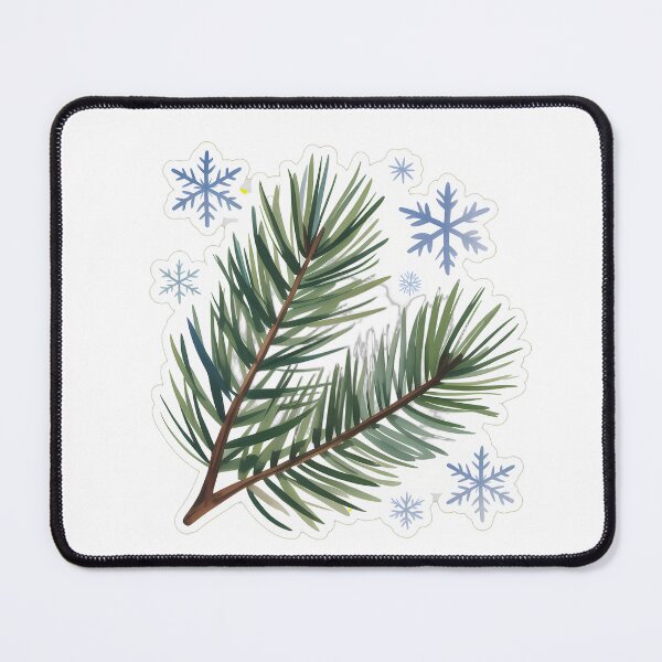 Item preview, Snowflakes and Pine Branches designed and sold by NiftyWrx.