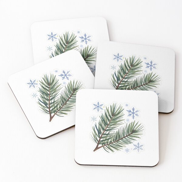 Item preview, Snowflakes and Pine Branches designed and sold by NiftyWrx.