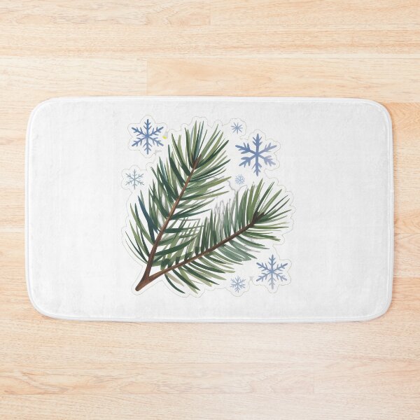 Item preview, Snowflakes and Pine Branches designed and sold by NiftyWrx.