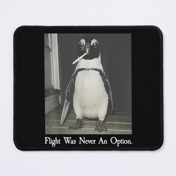 Item preview, Flight was Never an Option Penguin Smoking Funny Bird Meme designed and sold by HuserPiri.