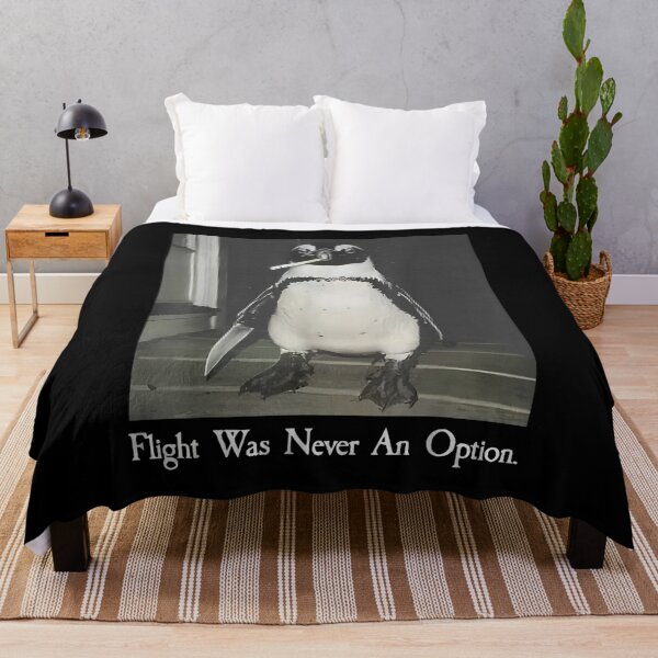 Item preview, Flight was Never an Option Penguin Smoking Funny Bird Meme designed and sold by HuserPiri.