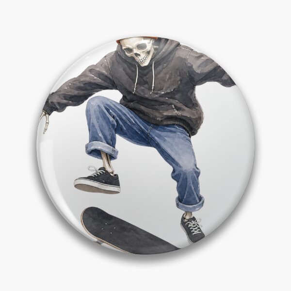 Item preview, Cool Skeleton Skater Beanie Black Hoodie designed and sold by takeng07.