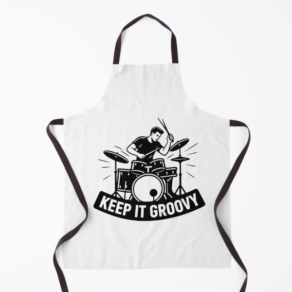 Item preview, Bold Drummer with 'Keep it Groovy' Quote designed and sold by NiftyWrx.