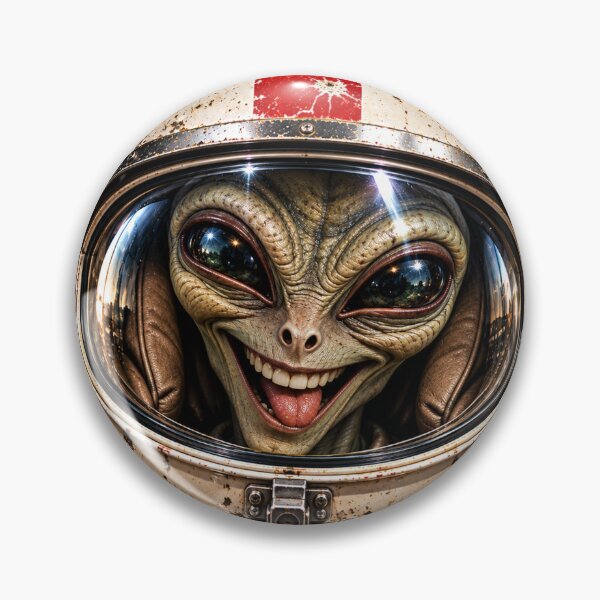 Item preview, Cheeky Alien Astronaut – Retro Space Explorer designed and sold by Kevin Shearer.