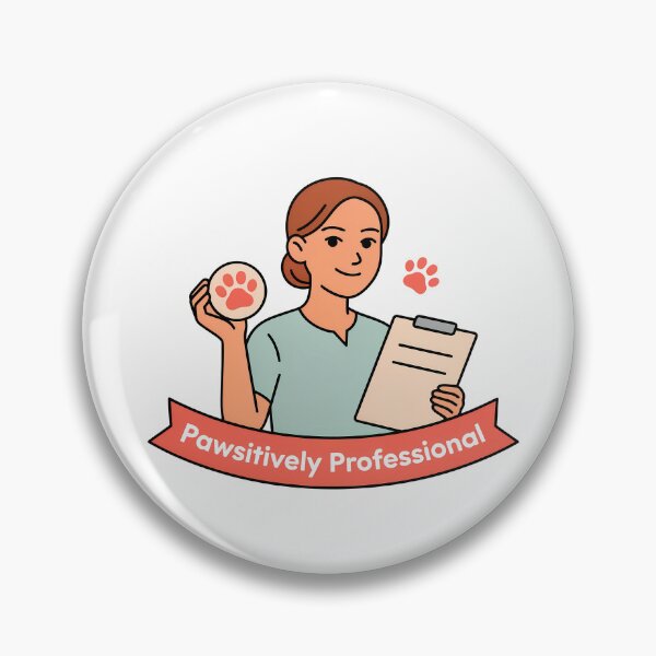 Item preview, Pawsitively Professional Veterinary Receptionist designed and sold by NiftyWrx.
