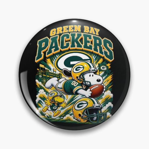 Item preview,  Snoopy Green Bay Packers Dynamic Diving Catch Football Fan designed and sold by CaneufeyCip.