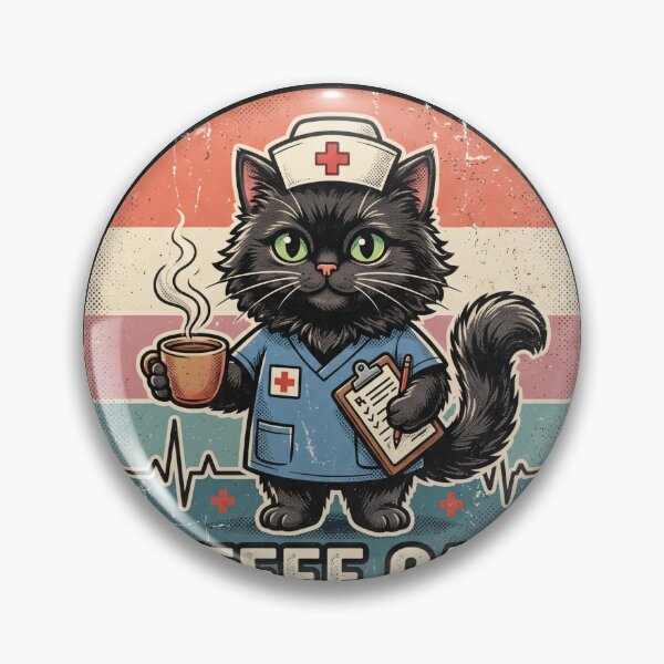 Item preview,  Nurse Life Coffee Cats Repeat – Funny Nurse Cat Design designed and sold by TeeStyle.mr.