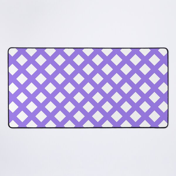 Item preview, Lattice Diamond Pattern Purple and White designed and sold by ArtbyDebbieC.