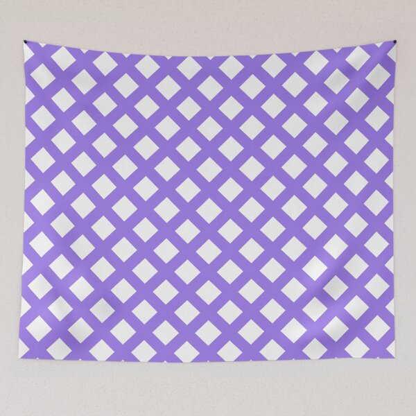 Item preview, Lattice Diamond Pattern Purple and White designed and sold by ArtbyDebbieC.