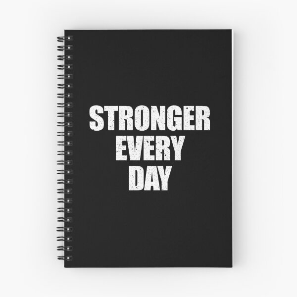 Item preview, Stronger Every Day - Workout Gym Motivational Quote designed and sold by anerahilsya.