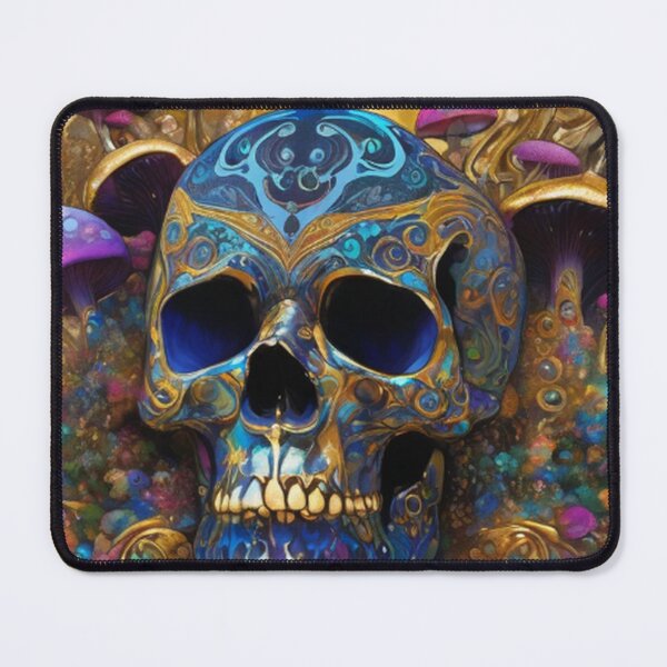 Item preview, Psychedelic Mushrooms and Skull designed and sold by TheDarkWardrobe.