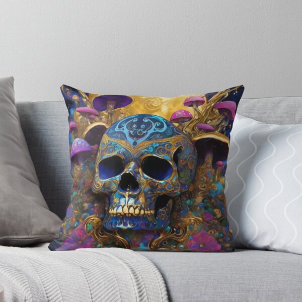 Item preview, Psychedelic Mushrooms and Skull designed and sold by TheDarkWardrobe.