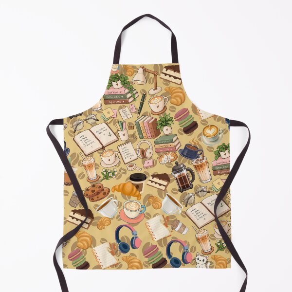 Item preview, Cozy Coffee Shop & Study Aesthetic Seamless Pattern designed and sold by NovaToons.