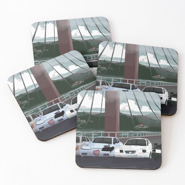 Item preview, Four Cars Crossing Scenic Bridge designed and sold by ThayerWhitcbe.