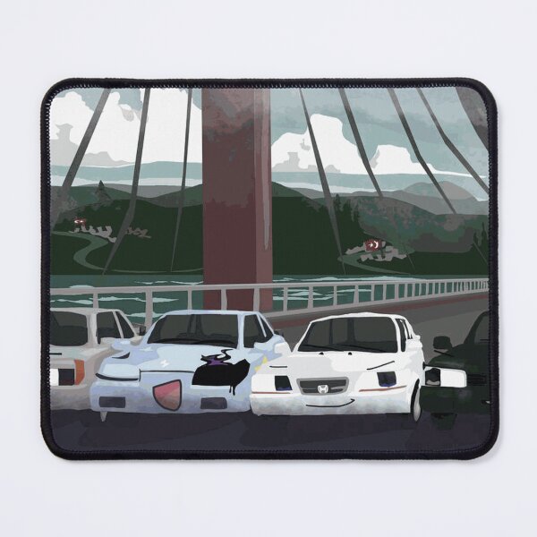 Item preview, Four Cars Crossing Scenic Bridge designed and sold by ThayerWhitcbe.