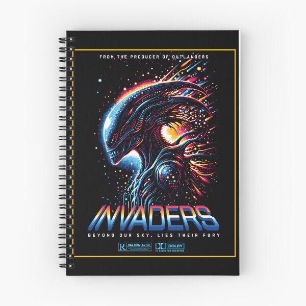Item preview, Invaders Retro Sci-Fi Alien T-Shirt | Beyond Our Sky Movie Poster Graphic Tee | Vintage 80s Space Shirt designed and sold by vec4u.