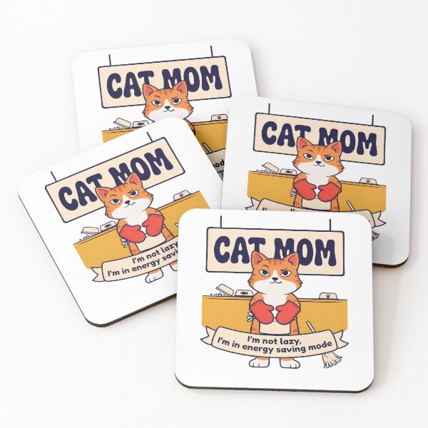 Item preview, Cat Mom Energy Saving Mode designed and sold by NiftyWrx.