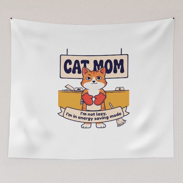 Item preview, Cat Mom Energy Saving Mode designed and sold by NiftyWrx.