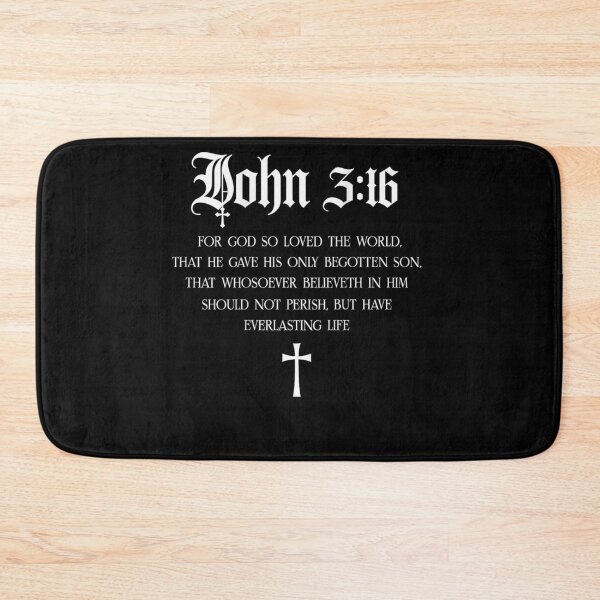 Item preview, John 3:16 Christian Bible Verse Religious Jesus designed and sold by PeggyGilligan.