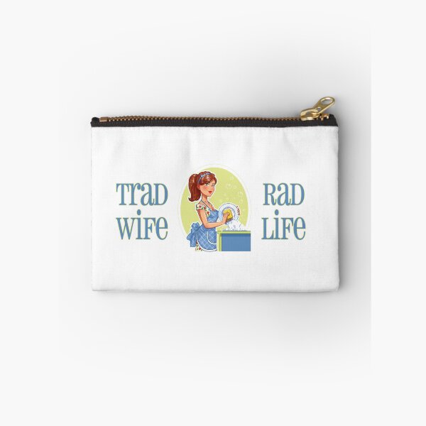 Item preview, Trad Wife Rad Life (Blue on White) designed and sold by PawsitiveMum3.