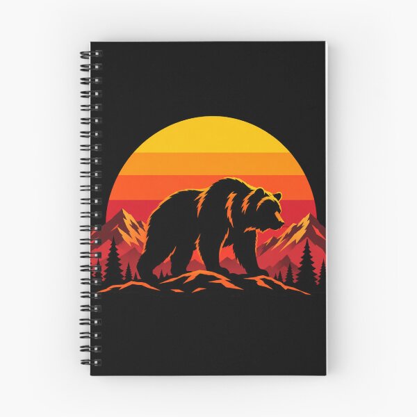 Item preview, Retro Mountain Bear Sunset Graphic designed and sold by JonelCrafts.