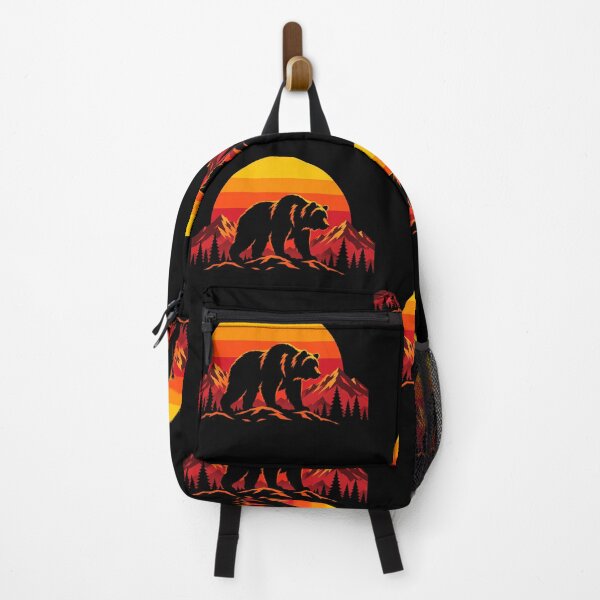 Item preview, Retro Mountain Bear Sunset Graphic designed and sold by JonelCrafts.