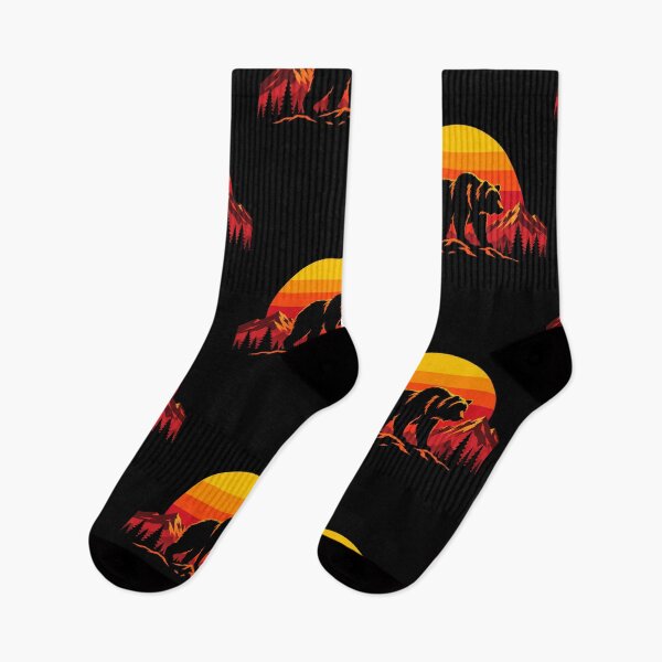 Item preview, Retro Mountain Bear Sunset Graphic designed and sold by JonelCrafts.