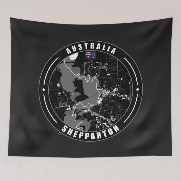 Item preview, Shepparton Australia City Map  designed and sold by Thistle-TShop.