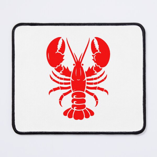 Item preview, Red Nautical Lobster Silhouette Design designed and sold by pattern-archive.