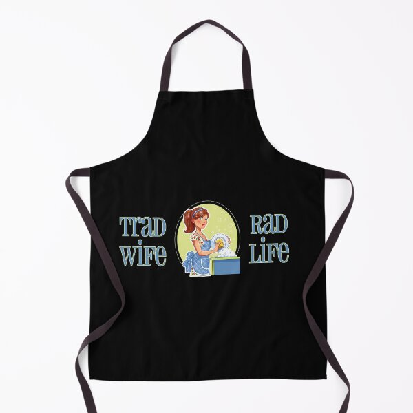 Item preview, Trad Wife Rad Life (Blue on Black) designed and sold by PawsitiveMum3.