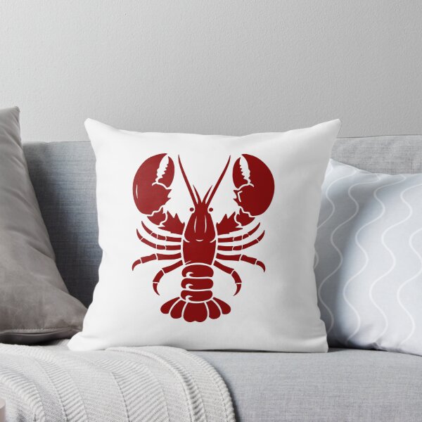 Item preview, Dark Red Nautical Lobster Silhouette Design designed and sold by pattern-archive.