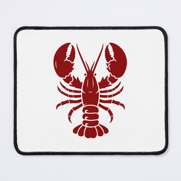 Item preview, Dark Red Nautical Lobster Silhouette Design designed and sold by pattern-archive.