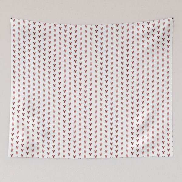 Item preview, Dark Red Nautical Lobster Silhouette Design designed and sold by pattern-archive.