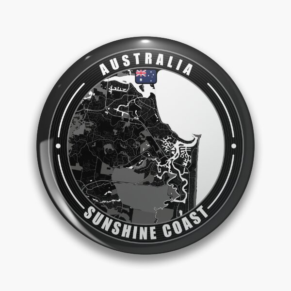 Item preview, Sunshine Coast Australia City Map  designed and sold by Thistle-TShop.