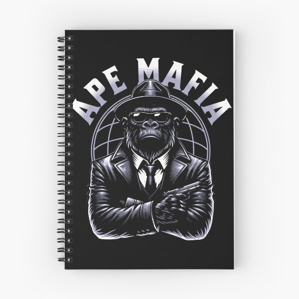 Item preview, Ape Mafia T-Shirt, Bold Gorilla Gangster Graphic Tee, Mafia Streetwear Shirt, Cool Animal Gift designed and sold by vec4u.