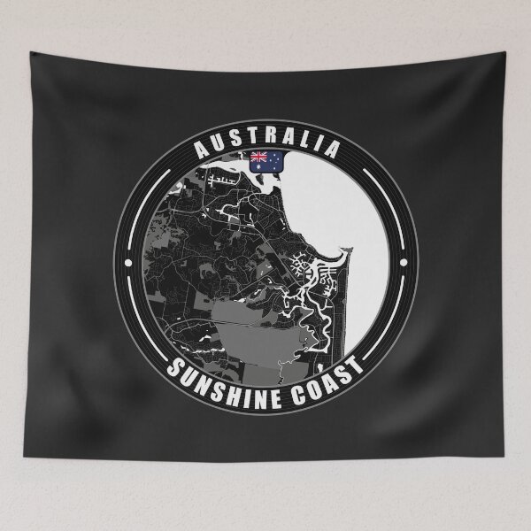 Item preview, Sunshine Coast Australia City Map designed and sold by Thistle-TShop.